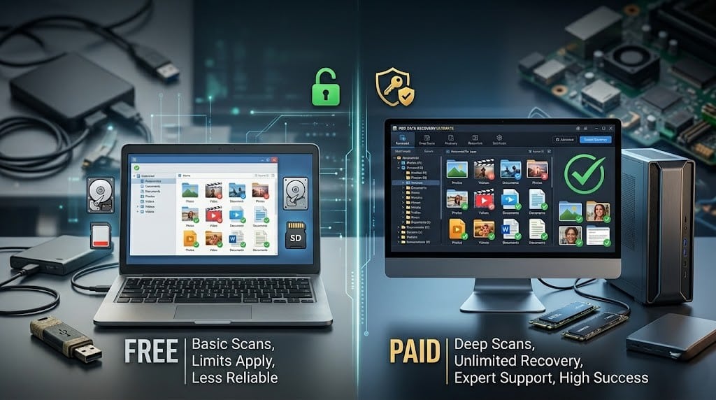 Best Data Recovery Software 2 paid vs free